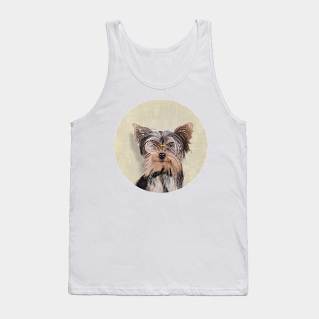 Yorkshire Terrier portrait Tank Top by Sparafuori